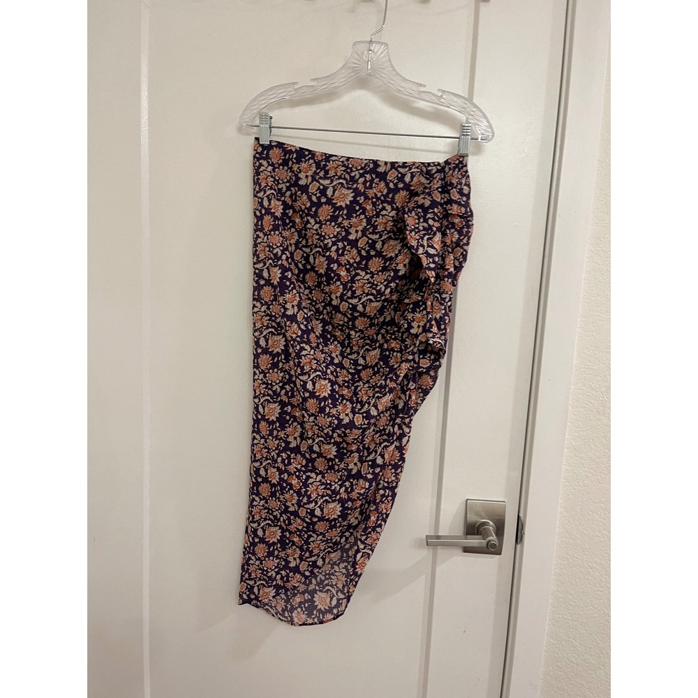 Veronica Beard Midi Skirt Ruffled Floral Romantic Luxury Chic Delicate